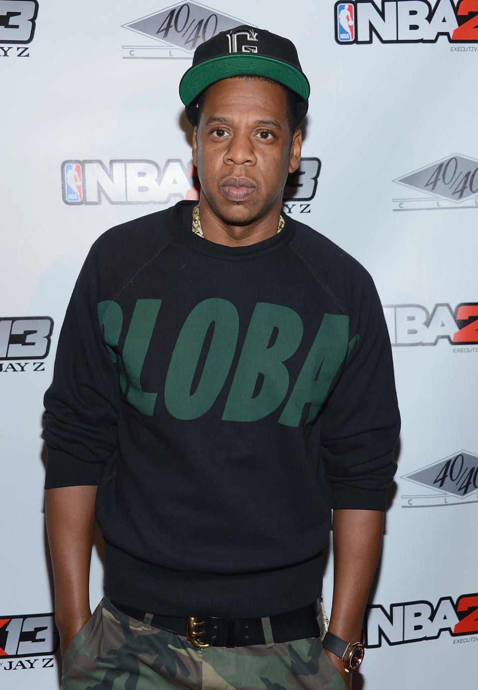 NEW YORK, NY - SEPTEMBER 26:  Jay-Z attends 'NBA 2K13' Premiere Launch Party at 40 / 40 Club on September 26, 2012 in New York City.  (Photo by Dimitrios Kambouris/Getty Images)