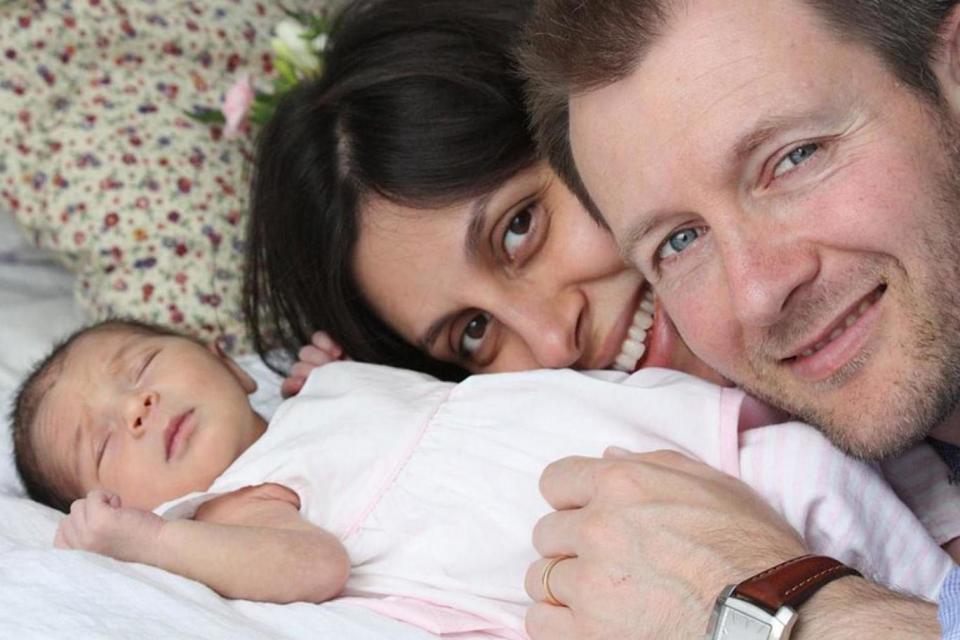 Nazanin Zaghari-Ratcliffe with her husband Richard Ratcliffe and their daughter Gabriella