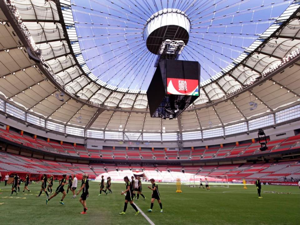 B.C. Place Stadium hosted 2015 women's world cup games, including the gold medal final. (Elaine Thompson/The Associated Press - image credit)