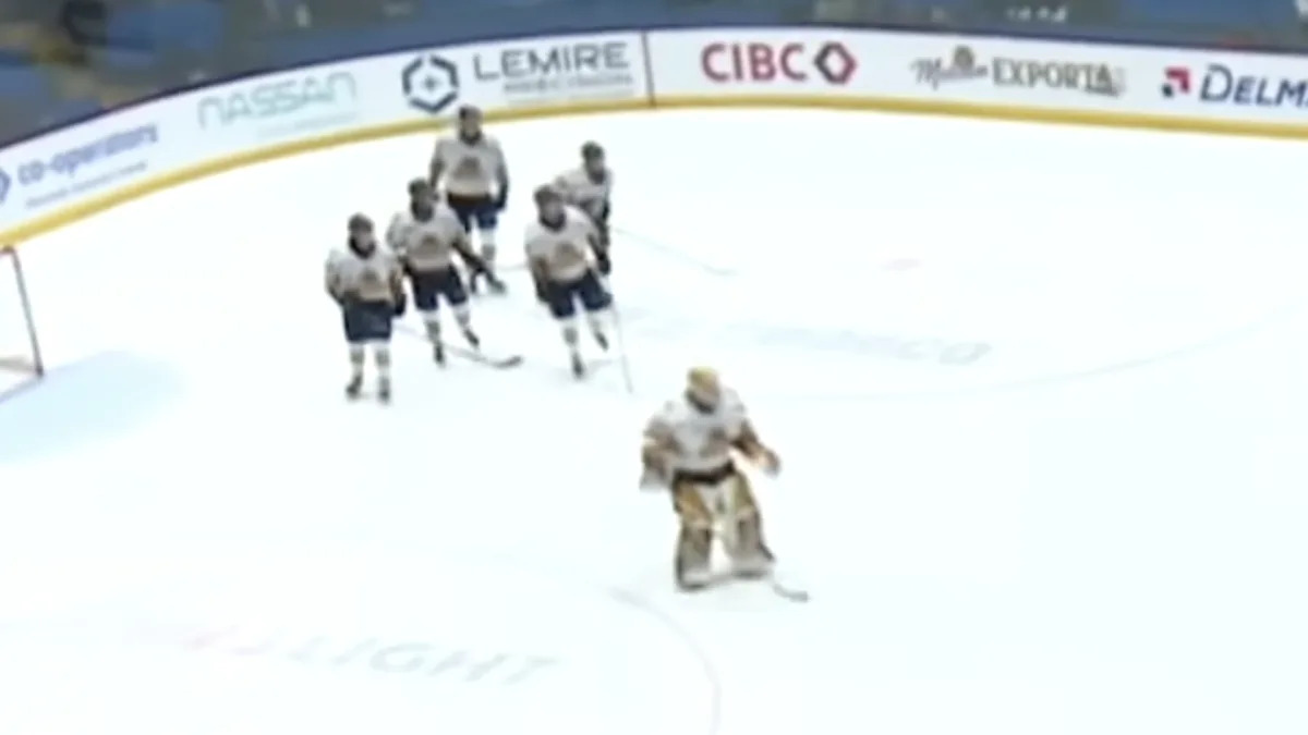 Hockey world somehow sees two goalie goals in same night