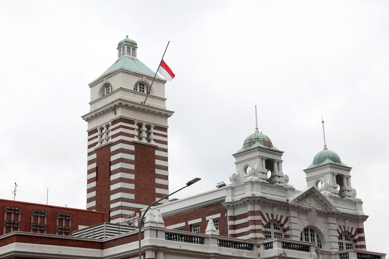 State flags at all government building in Singapore are being flown at half-mast on Monday (19 September) out of respect for Queen Elizabeth II's state funeral in London.