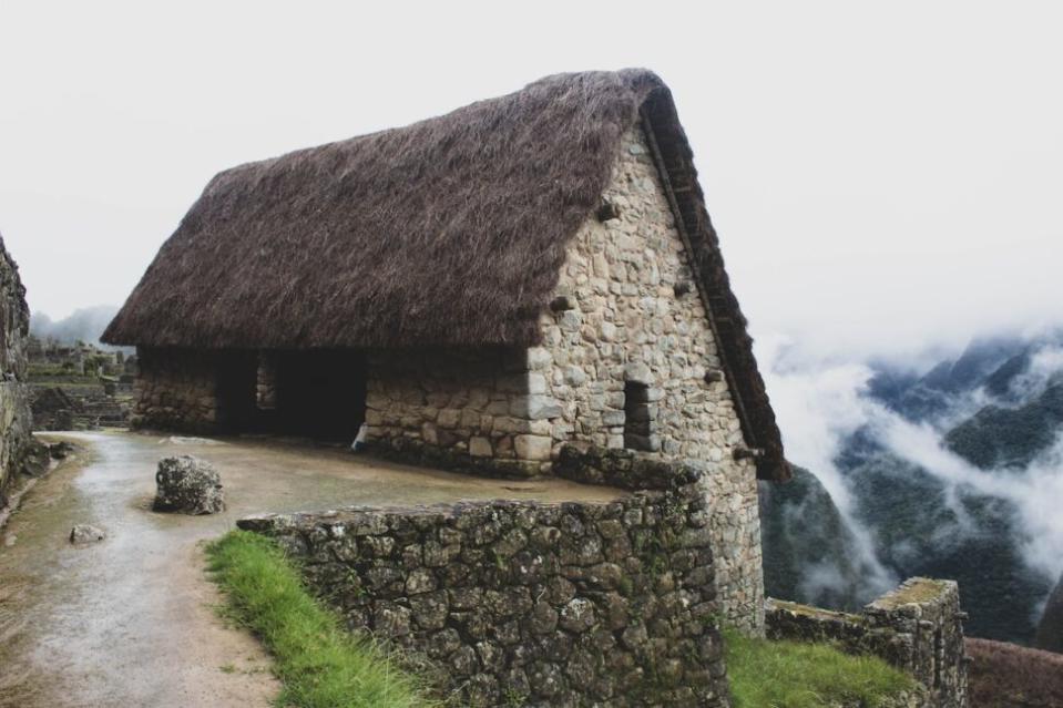 On the road and trail to Machu Picchu. The trail is 26 miles long and affords travelers with many places to stop, eat and even stay.