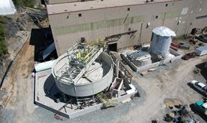 Tailings thickener and CN destruction tank