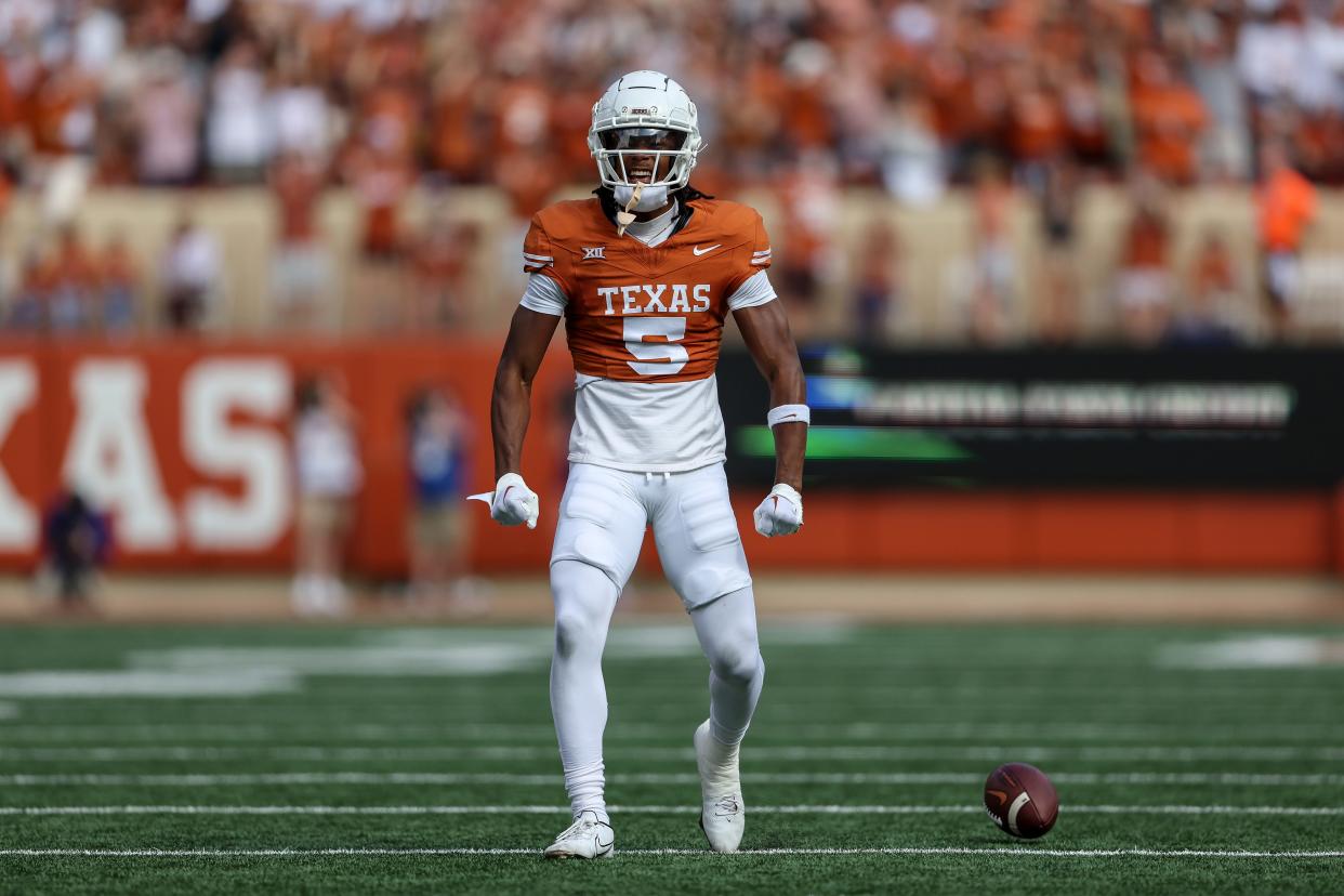 Indianapolis Colts second-round draft pick Adonai Mitchell showed his big-play ability in his lone season playing at Texas last year.