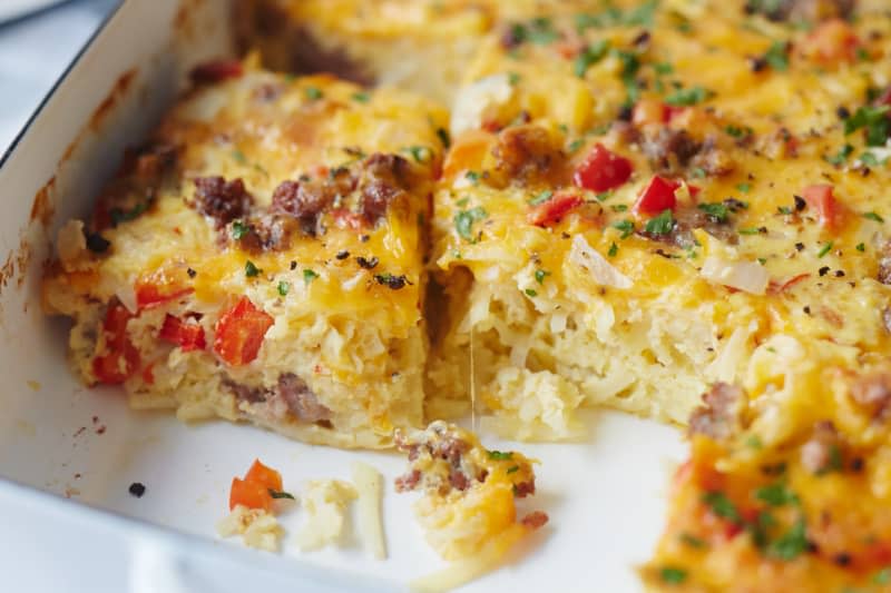 Cheesy Hash Brown Breakfast Casserole