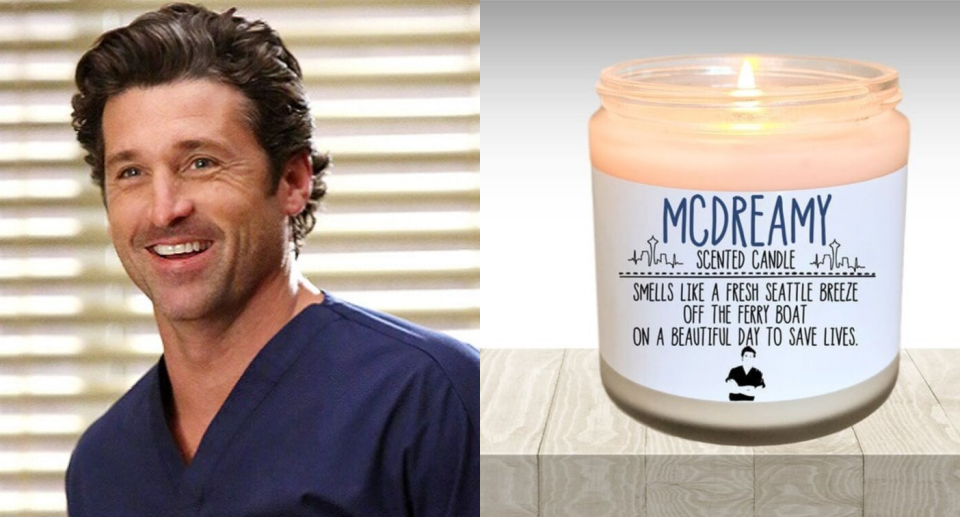 You can actually buy a Grey's Anatomy-scented candle that honours Derek Shepherd