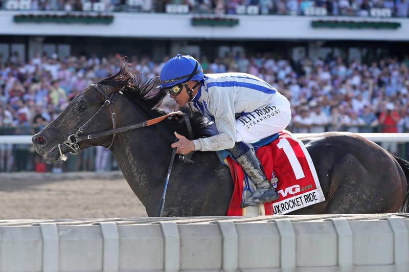 Geaux Rocket Ride wins Grade I Haskell at Monmouth to join top ranks of US 3-year-olds. Photo courtesy of Monmouth Park