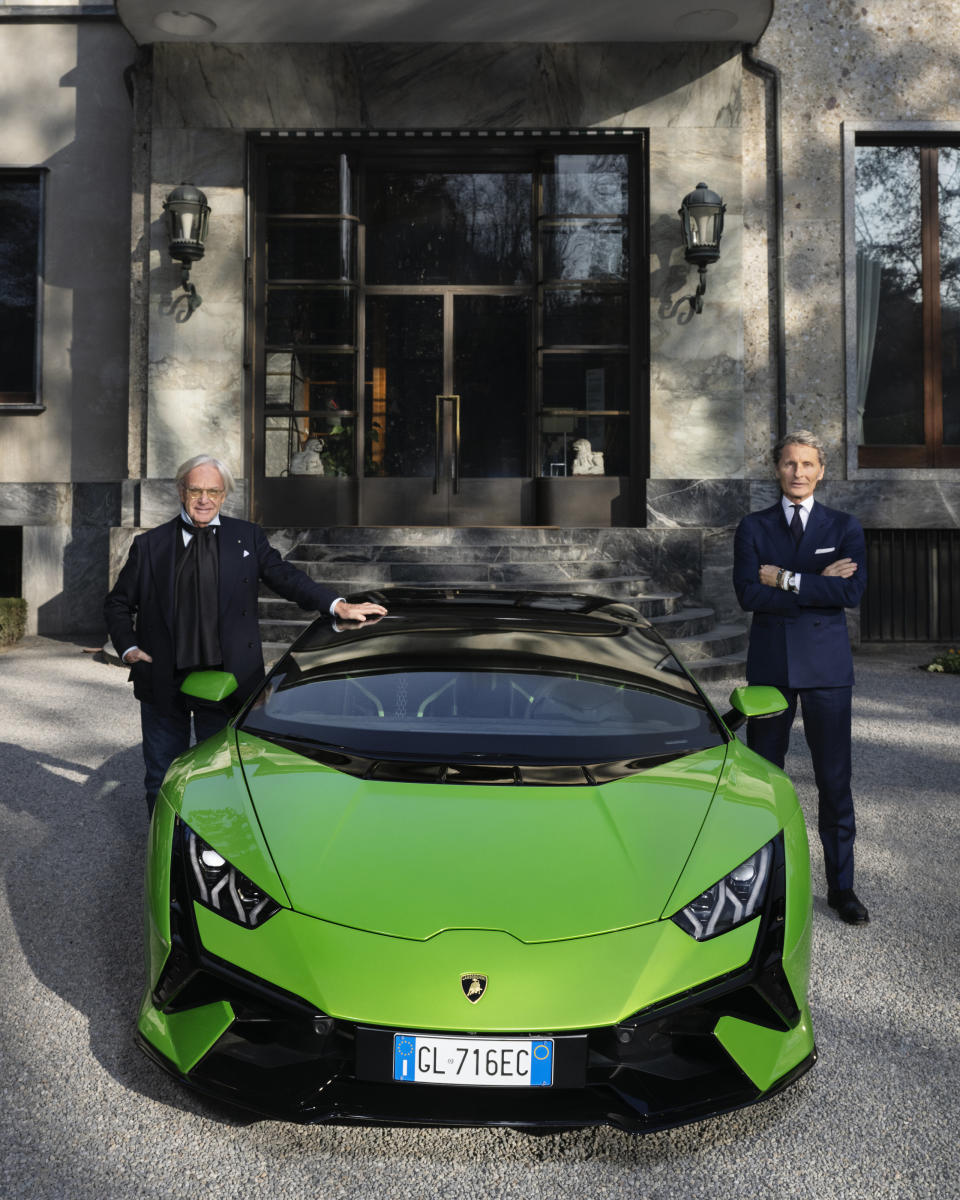 Diego Della Valle, president and CEO of Tod's Group and Stephan Winkelmann, chairman and CEO of Automobili Lamborghini.