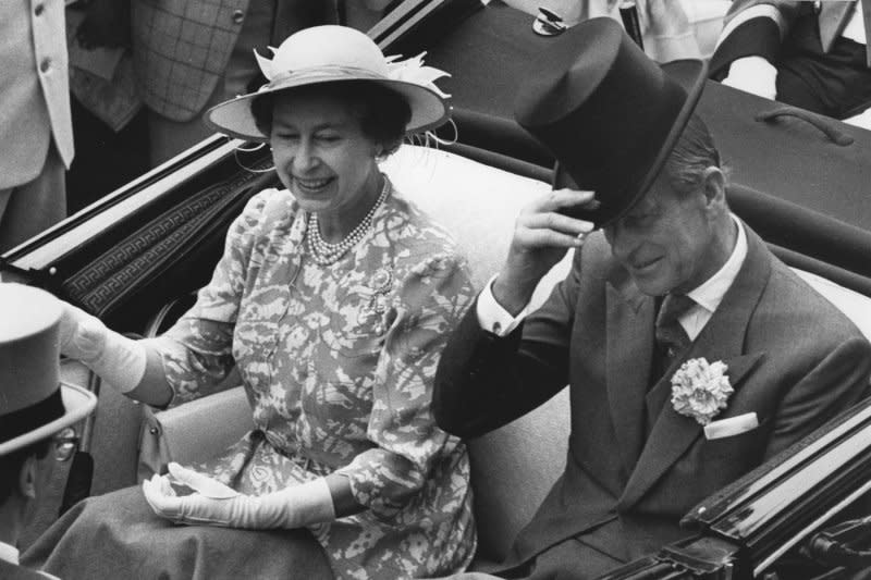 On November 20, 1947, Princess Elizabeth, the future Queen Elizabeth II of England, married Philip Mountbatten, pictured in 1984. File Photo by Rob Taggart/UPI