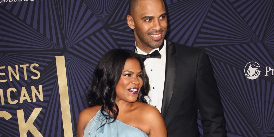 Nia Long and Ime Udoka pose at an event in 2017.