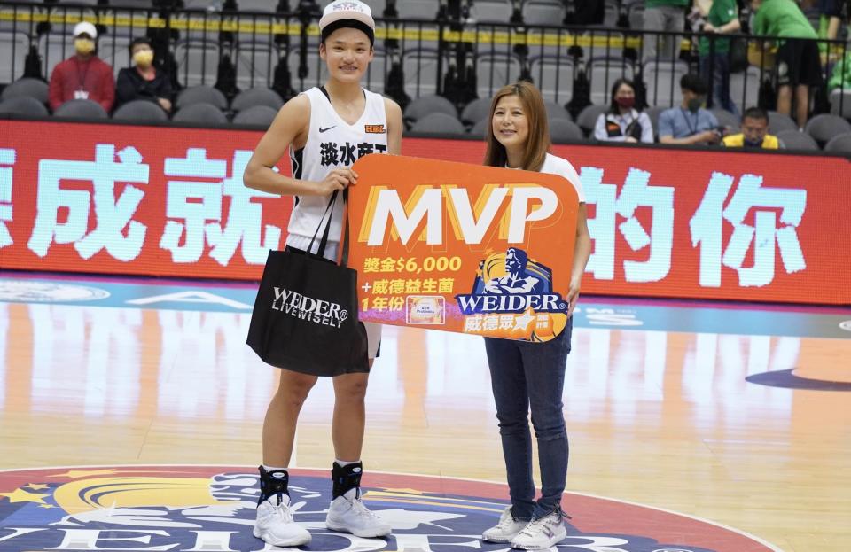 淡水商工蕭豫玟奪單場MVP。（圖／高中體總提供）