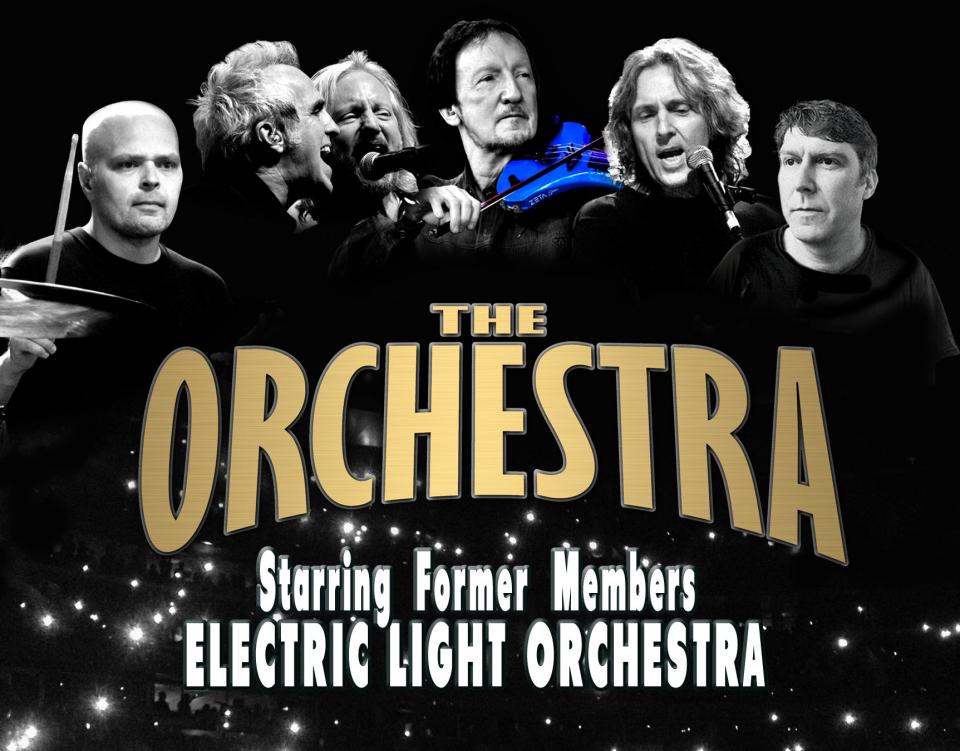 The Orchestra features former Electric Light Orchestra members playing that band's biggest symphonic-rock hits. The lineup includes long-running ELO member Mik Kaminski, famous for his blue violin.