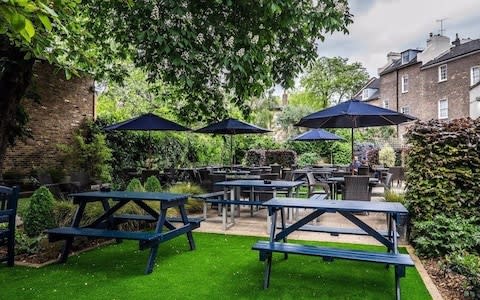 Canonbury Tavern Islington beer garden - Credit: The&nbsp;Canonbury