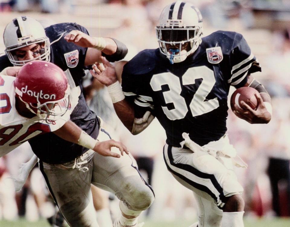 Arnold Mickens became a college football star with two sensational seasons at Butler University. He went on to have a long teaching career in the IPS school system.