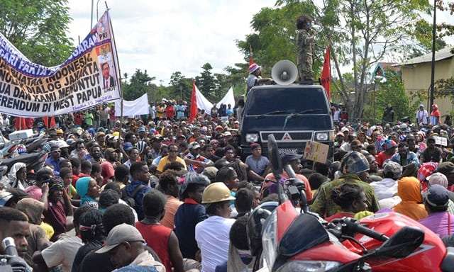 西巴布亞的挺獨派宣傳（取自 freewestpapua.org）