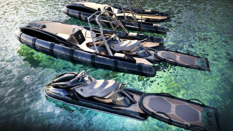 The modular watercraft is designed to appeal to enthusiasts who dive, fish or just like to go fast on their jet skis. - Credit: Courtesy Tempest Energy Platform