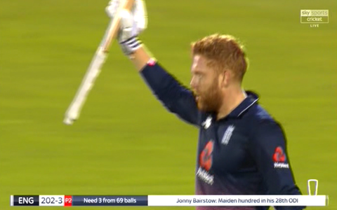 Bairstow ton - Credit: Sky Sports Cricket