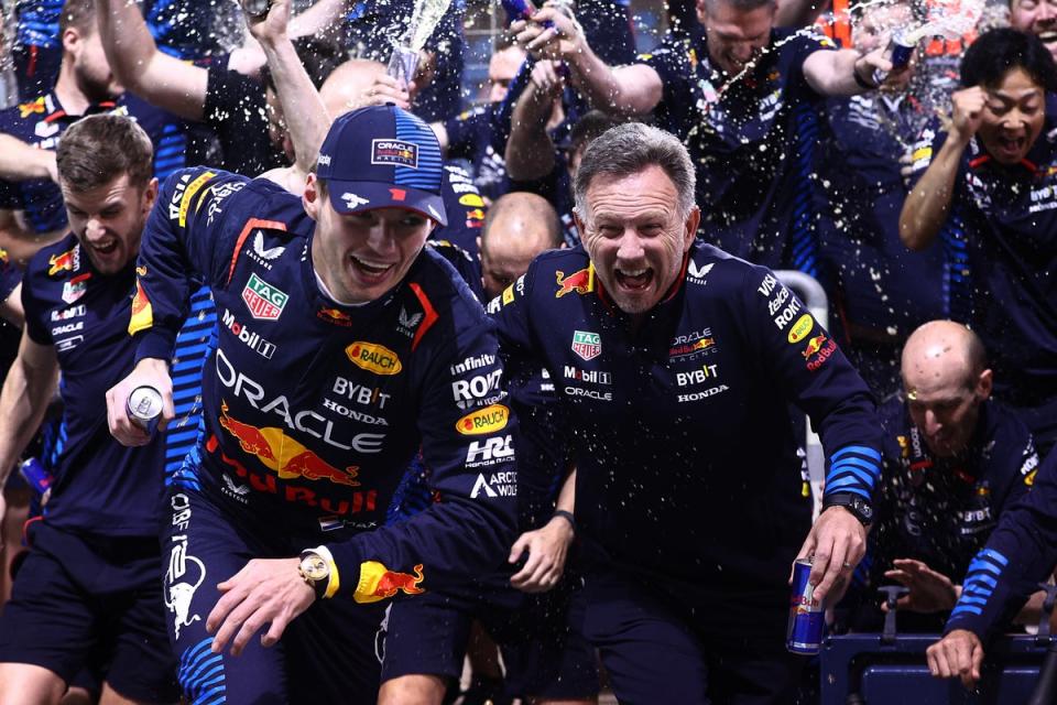 Max Verstappen and Christian Horner at the weekend (Getty Images)
