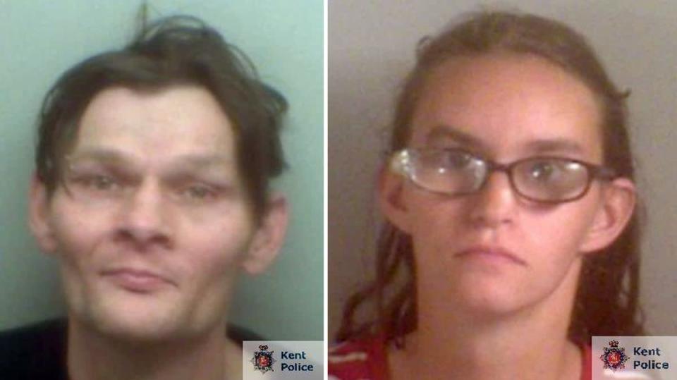 Tony’s birth parents Antony Smith and Jody Simpson were jailed for the abuse they inflicted on him as a baby (Kent Police/PA) (PA Media)