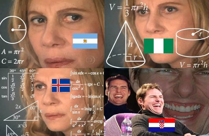 Memes Nigeria vs Argentina
