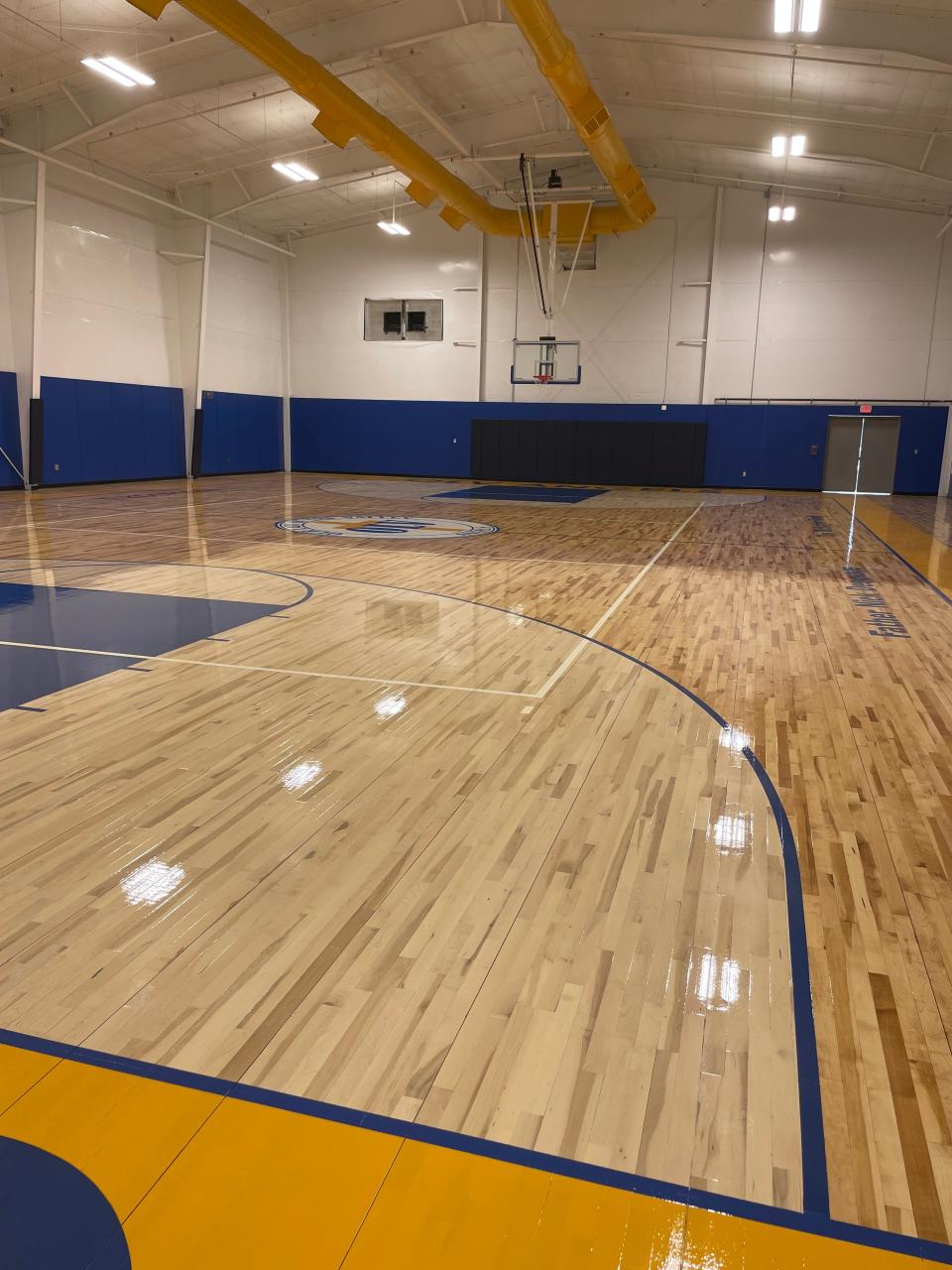 The brand new gymnasium at the G.R.A.C.E. Center on the campus of Our Lady of the Valley Regional School in Uxbridge.