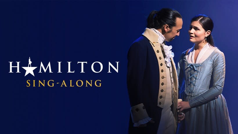  Hamilton sing-along promo image 