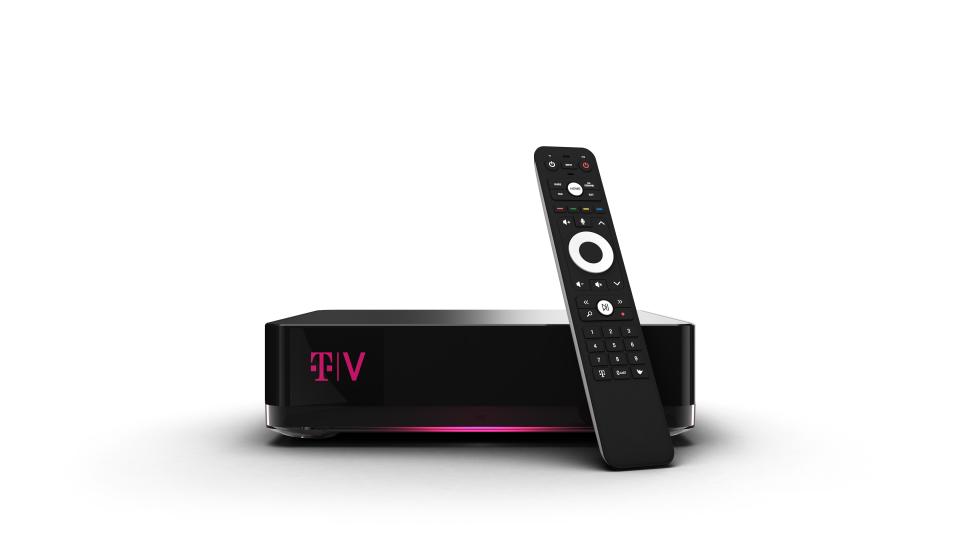 T-Mobile's TVision Home box and remote.