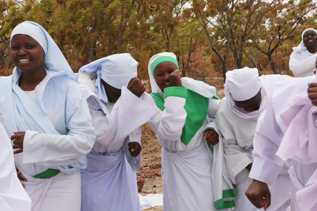 Zimbabwe Vaccines and Churches (Copyright 2021 The Associated Press. All rights reserved.)