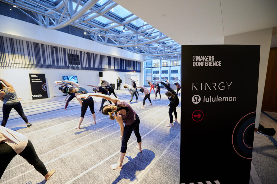 lululemon was the official wellness sponsor for the The 2020 MAKERS Conference in Los Angeles, California. (Photo by Getty Images for MAKERS)