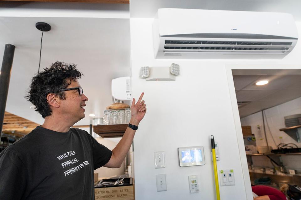 Bufalina owner Steven Dilley was one of many Austin restaurant owners who had to purchase supplemental air conditioning systems during the summer swelter.