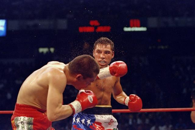 De la Hoya le brind&#xf3; a Ch&#xe1;vez 2 de sus &#xfa;nicas 6 derrotas. (Foto: Jed Jacobsohn /Allsport/Getty Images)