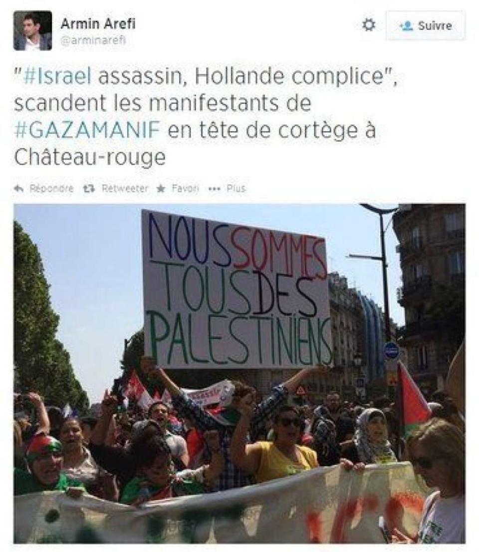 Manifestation pro-Gaza à Paris -