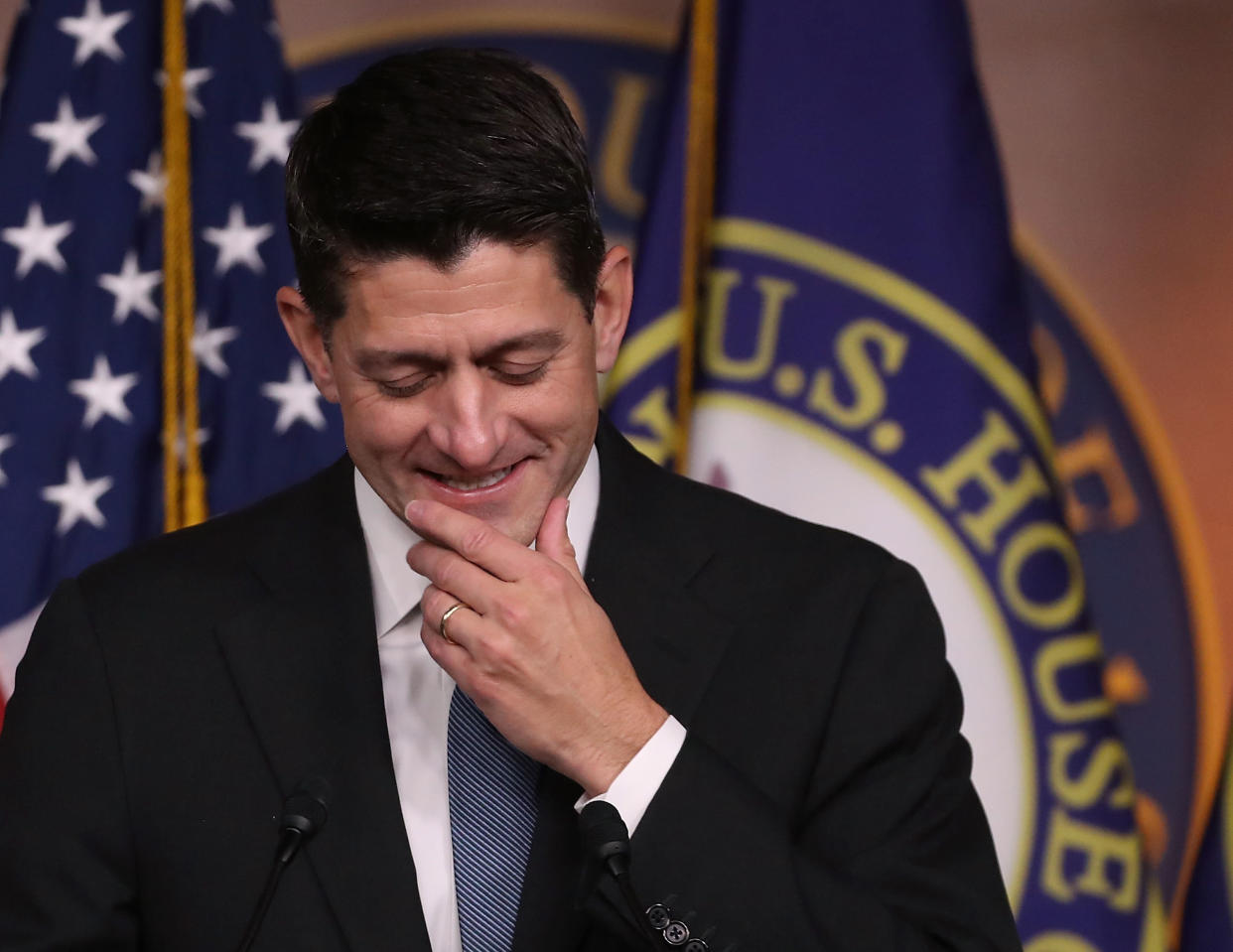 House Speaker Paul Ryan aims to delay some touchier fights until after the midterm elections. (Photo: Mark Wilson via Getty Images)