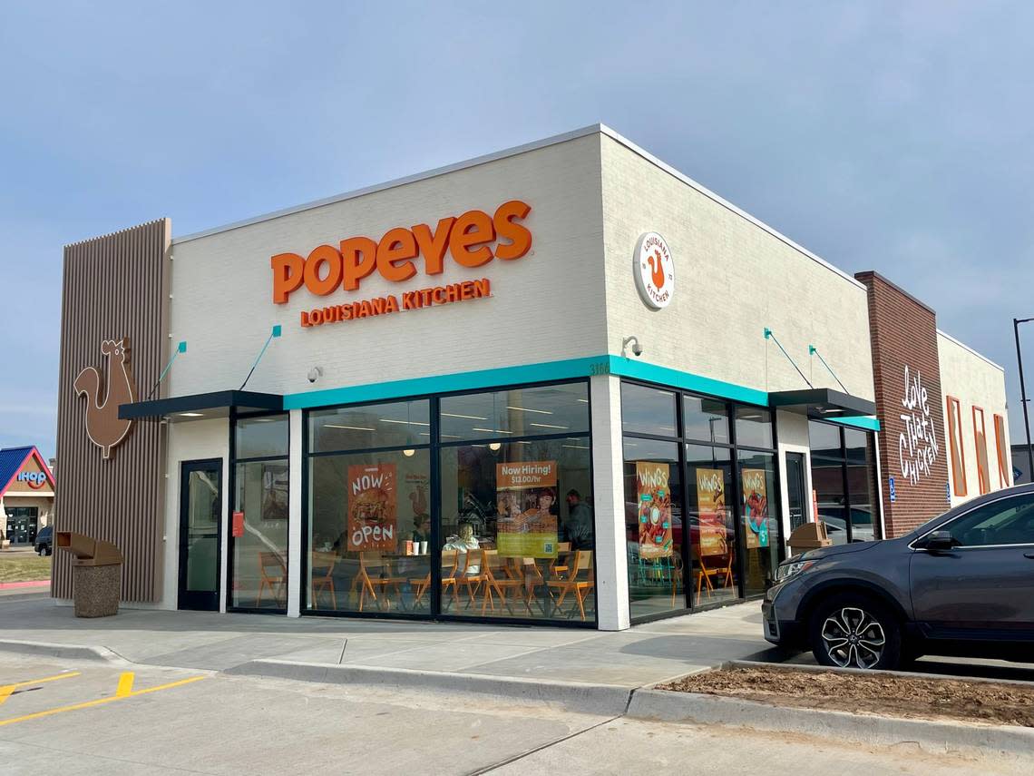 The new Popeyes at 3166 N. Maize Road opened on Sunday.