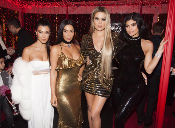 The Kardashians donned their finest for Kris Jenner's glam Christmas Eve do [Photo: Instagram/kyliejenner]
