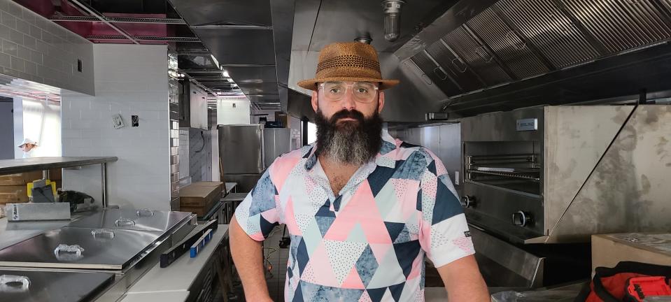 Warren Naples Executive Chef David A. Schiraldo on Sept. 15 when his kitchen equipment was being delivered.