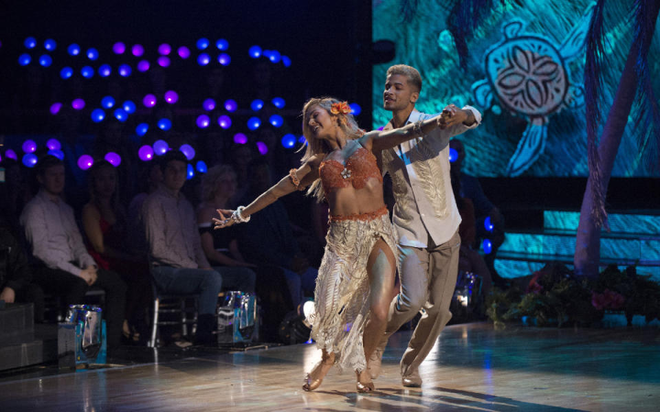 Jordan Fisher has been on fire since day one. And his Moana-inspired dance did not disappoint. Judges who rewarded him with the first perfect score of the season!<p>ABC/Eric McCandless</p>