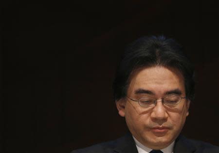 Nintendo Co Ltd President Satoru Iwata attends a strategy briefing in Tokyo January 30, 2014. REUTERS/Yuya Shino