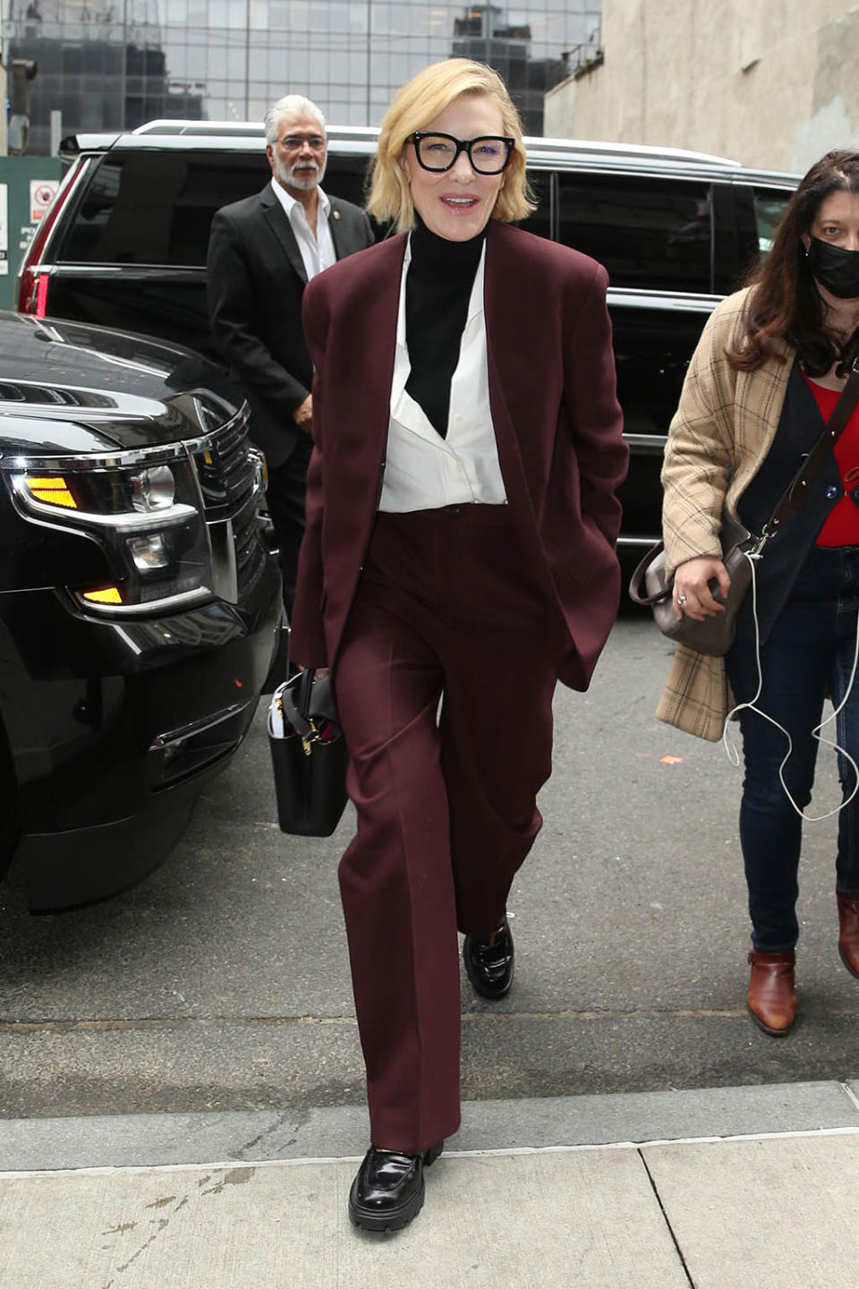 Cate Blanchett spotted out in New York City on April 26, 2022. - Credit: Christopher Peterson / SplashNew