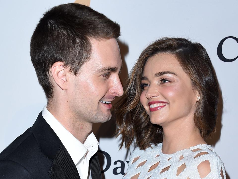 evan spiegel miranda kerr