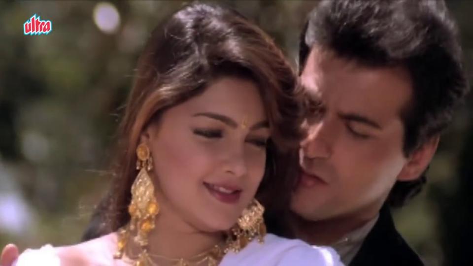 With Sanjay Kapoor in 'Chhupa Rustam'