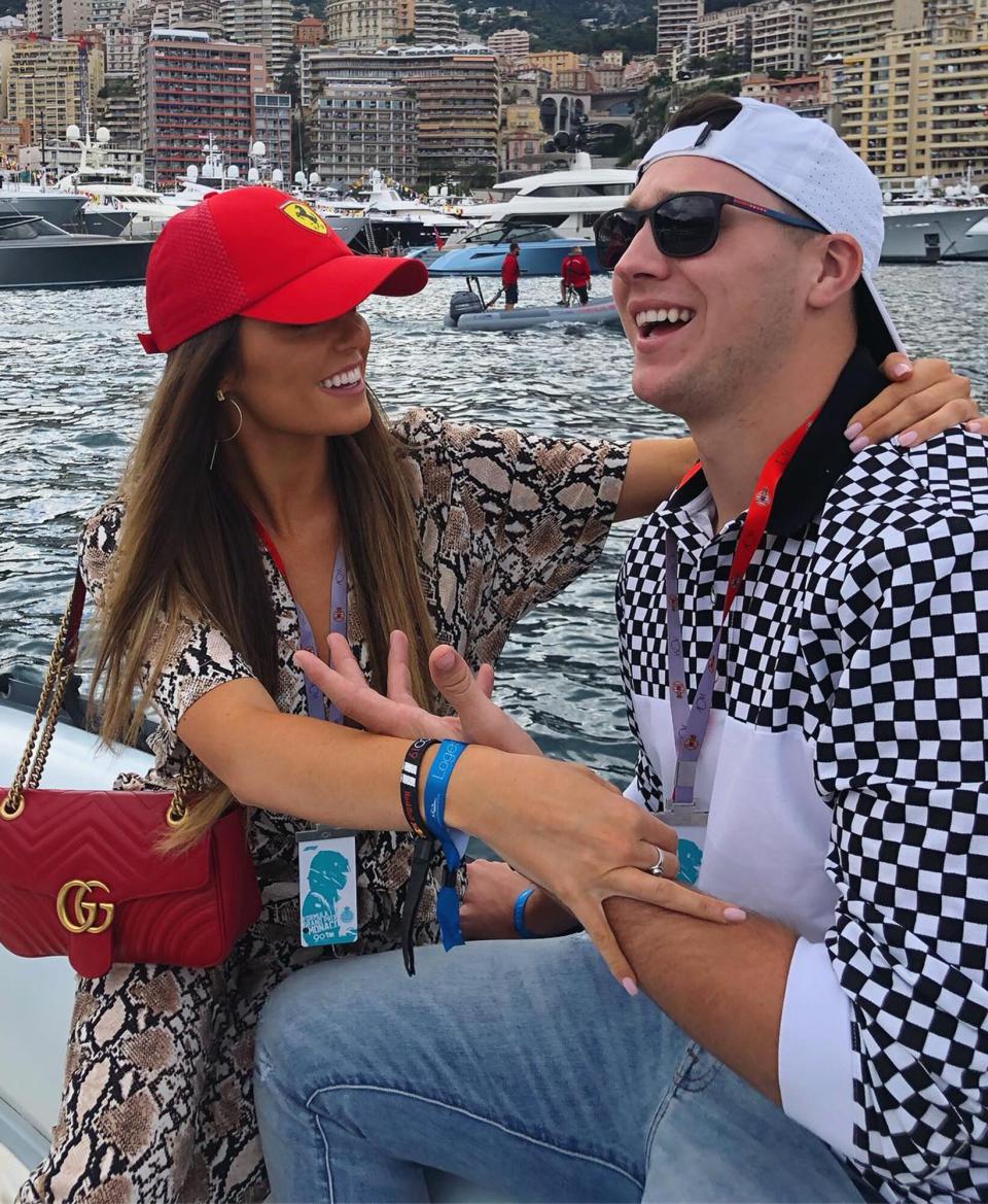 Josh Allen and Brittany Williams in Monaco