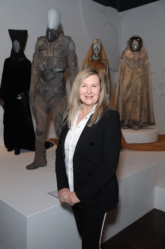 Oscar-nominated costume designer Jacqueline West at the opening of the “Art of Costume Design in Film” exhibition at the FIDM Museum onMarch 12, 2022. - Credit: Alex J. Berliner/ABImages