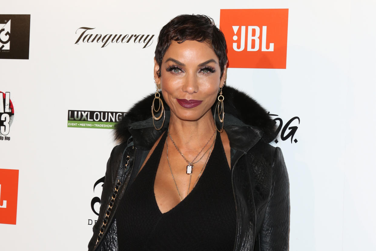 Nicole Murphy at an event in February 2018. She apologized on "Wendy Williams" for kissing a married man. (Photo: Paul Archuleta/Getty Images)