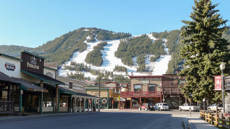 Jackson Hole, Wyoming downtown