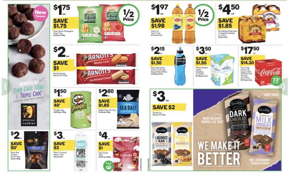 Woolworths latest catalogue has half-price items across a range of categories. Image: Getty