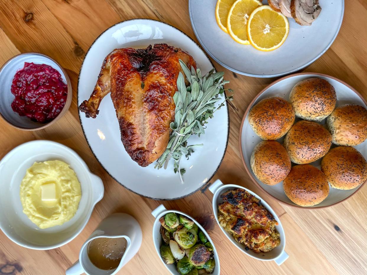 Oak & Reel has a chef-curated Thanksgiving to-go dinner package.