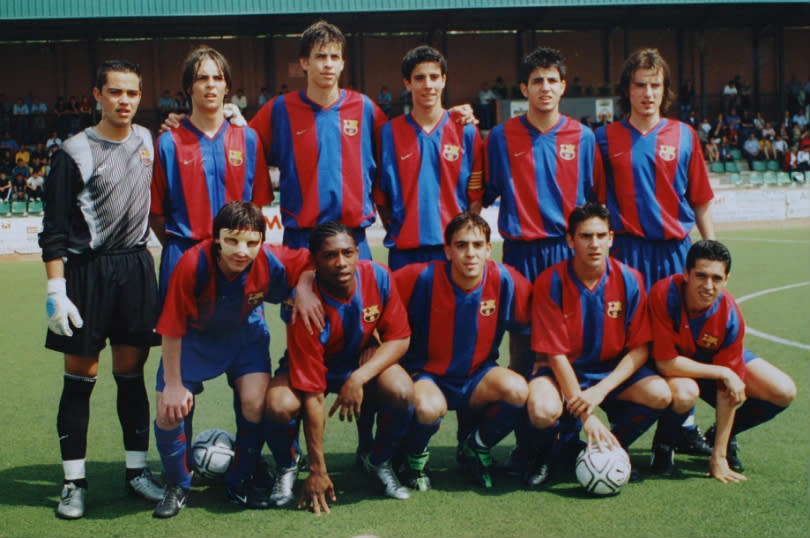 In the early 2000s, three greats played in the same side at Barcelonas La Masia academy for a season and blew all of their rivals away