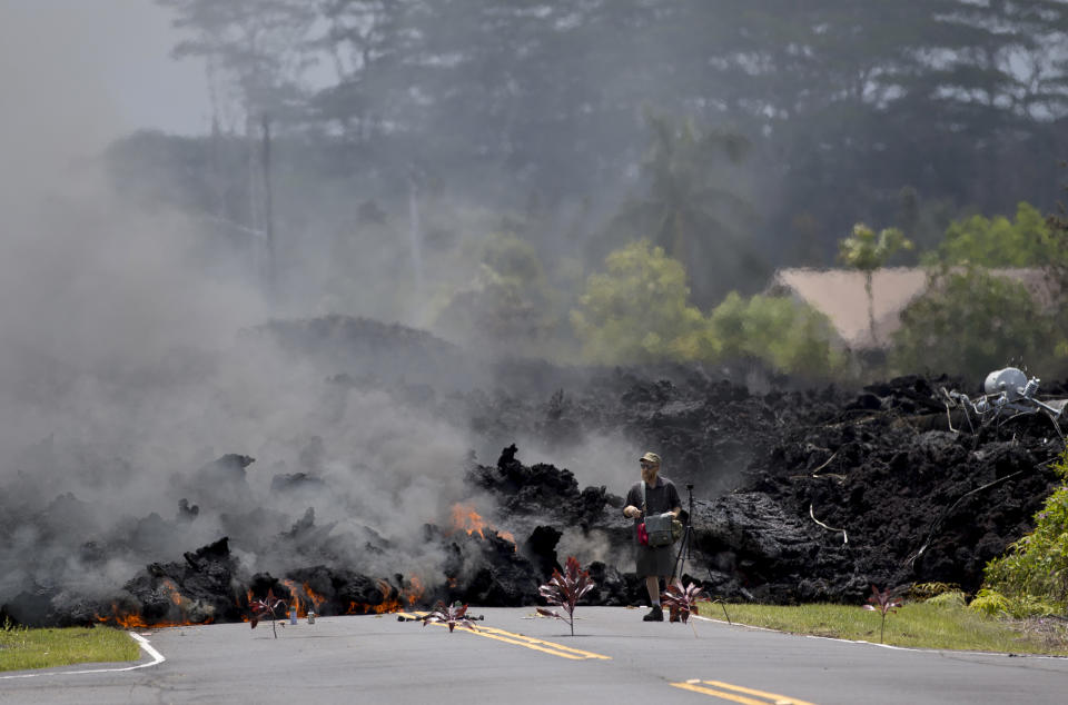 Impactantes imágenes de la erupción del volcán Kilauea, el más activo en Hawái