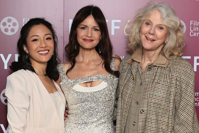 <p>Dimitrios Kambouris/Getty</p> Constance Wu, Carla Gugino and Blythe Danner.